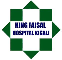 Logo of King Faisal Hospital Rwanda, a major institution receiving quality food and fresh produce delivery from Izere Trading.